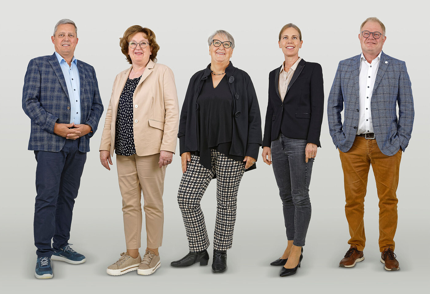 von links nach rechts: Pius Bernet, Renée Sigrist, Marianne Wimmer, Esther Bieri und Urs Masshardt