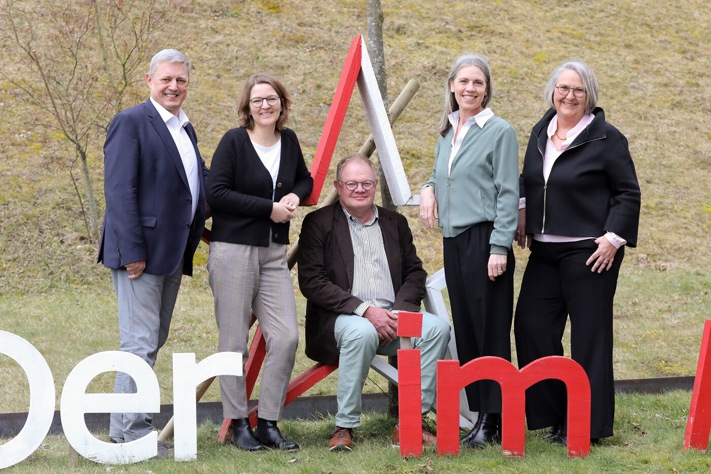 von links nach rechts: Pius Bernet, Edith Felber, Urs Masshardt, Esther Bieri, Marianne Wimmer